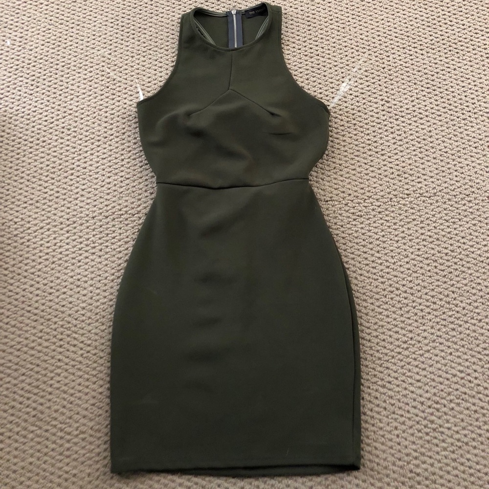 Olive green dress